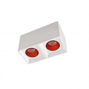 DK3085-WH+RD Светильник накладной IP 20, 10 Вт, GU5.3, LED, белый/красный, пластик в Набережных Челнах - naberezhnye-chelny.ok-mebel.com | фото