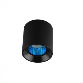 DK3090-BK+CY Светильник накладной IP 20, 10 Вт, GU5.3, LED, черный/голубой, пластик в Набережных Челнах - naberezhnye-chelny.ok-mebel.com | фото