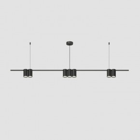 DK4063-BK Подвесной светильник ORBIT, IP20, 7xGU10 LED до 15 Вт, черный матовый, алюминий в Набережных Челнах - naberezhnye-chelny.ok-mebel.com | фото