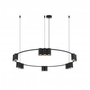 DK4067-BK Подвесной светильник ORBIT, IP20, 15xGU10 LED до 15 Вт, черный матовый, алюминий в Набережных Челнах - naberezhnye-chelny.ok-mebel.com | фото 3