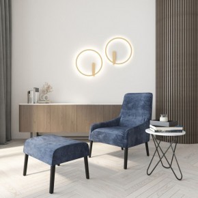 DK5035-SG Бра ROUND со светодиодом, IP20, 24W, 3000/4000/6500K, матовое золото, алюминий в Набережных Челнах - naberezhnye-chelny.ok-mebel.com | фото 7
