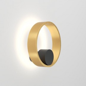 DK5060-BK+SG Бра ORBIT, IP20, 3000К, LED, 10 Вт, черный + сатинированное золото, алюминий в Набережных Челнах - naberezhnye-chelny.ok-mebel.com | фото