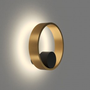 DK5060-BK+SG Бра ORBIT, IP20, 3000К, LED, 10 Вт, черный + сатинированное золото, алюминий в Набережных Челнах - naberezhnye-chelny.ok-mebel.com | фото 3