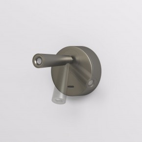 DK5072-DN Бра SHINE WALL со светодиодом, D104*H68, IP20, 3000К, 3W, RA?90, темный никель, алюминий в Набережных Челнах - naberezhnye-chelny.ok-mebel.com | фото 3