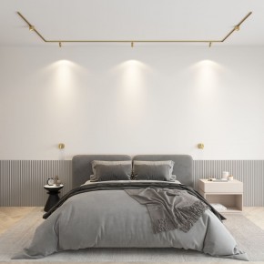 DK5072-SB Бра SHINE WALL со светодиодом, D104*H68, IP20, 3000К, 3W, RA?90, сатинированная латунь, алюминий в Набережных Челнах - naberezhnye-chelny.ok-mebel.com | фото 4
