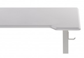 Компьютерный стол Маркос с механизмом подъема 120х75х75 белый / шагрень белая в Набережных Челнах - naberezhnye-chelny.ok-mebel.com | фото 8