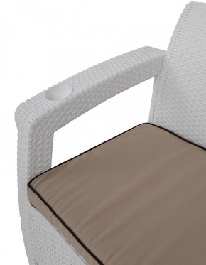Комплект кресел Yalta Premium Double Seat (Ялта) белый (+подушки под спину) в Набережных Челнах - naberezhnye-chelny.ok-mebel.com | фото 4