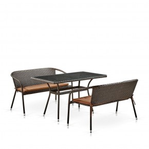 Комплект мебели из иск. ротанга T286A/S139A-W53 Brown в Набережных Челнах - naberezhnye-chelny.ok-mebel.com | фото 2