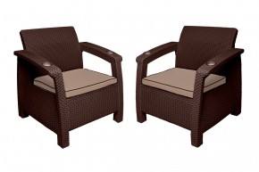 Комплект на балкон Yalta Balcony Set (Ялта) шоколадный в Набережных Челнах - naberezhnye-chelny.ok-mebel.com | фото 4