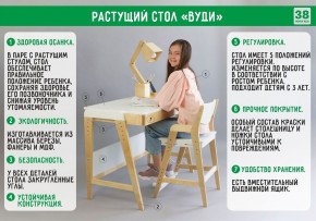 Комплект растущий стол и стул с чехлом 38 попугаев «Вуди» (Белый, Белый, Беж) в Набережных Челнах - naberezhnye-chelny.ok-mebel.com | фото