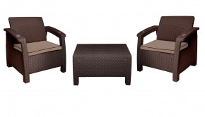 Комплект уличной мебели Yalta Premium Terrace Triple Set (Ялта) шоколадный (+подушки под спину) в Набережных Челнах - naberezhnye-chelny.ok-mebel.com | фото 7