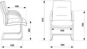 Кресло Бюрократ T-9927SL-LOW-V/BLACK в Набережных Челнах - naberezhnye-chelny.ok-mebel.com | фото 4