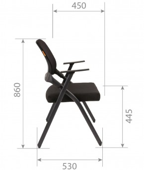 Кресло для посетителей CHAIRMAN NEXX (ткань стандарт черный/сетка DW-01) в Набережных Челнах - naberezhnye-chelny.ok-mebel.com | фото 7