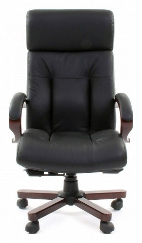 Кресло для руководителя Chairman 421 черный/орех темный, черный в Набережных Челнах - naberezhnye-chelny.ok-mebel.com | фото 2