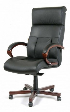 Кресло для руководителя Chairman 421 черный/орех темный, черный в Набережных Челнах - naberezhnye-chelny.ok-mebel.com | фото 7