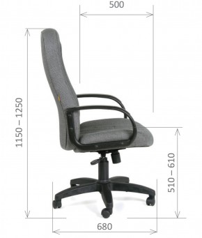 Кресло для руководителя  CHAIRMAN 685 СТ (ткань стандарт 10-356 черная) в Набережных Челнах - naberezhnye-chelny.ok-mebel.com | фото 6