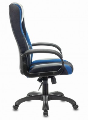 Кресло компьютерное BRABIX PREMIUM "Rapid GM-102" (экокожа/ткань, черное/синее) 532106 в Набережных Челнах - naberezhnye-chelny.ok-mebel.com | фото 3