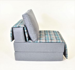 Кресло-кровать бескаркасное Харви (серый-квадро азур) в Набережных Челнах - naberezhnye-chelny.ok-mebel.com | фото 3