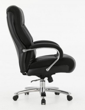 Кресло офисное BRABIX PREMIUM "Bomer HD-007" (рециклированная кожа, хром, черное) 531939 в Набережных Челнах - naberezhnye-chelny.ok-mebel.com | фото 3
