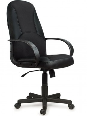 Кресло офисное BRABIX "City EX-512" (кожзам черный, ткань черная) 531407 в Набережных Челнах - naberezhnye-chelny.ok-mebel.com | фото