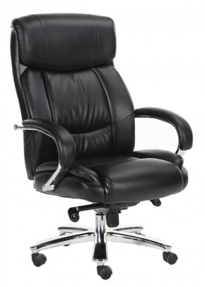 Кресло офисное BRABIX "Direct EX-580" (хром/рециклированная кожа/черное) 531824 в Набережных Челнах - naberezhnye-chelny.ok-mebel.com | фото