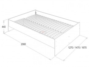 Кровать 1.6 каркас + спинка головная + 2 ящика Ольга-14 без основания в Набережных Челнах - naberezhnye-chelny.ok-mebel.com | фото 3