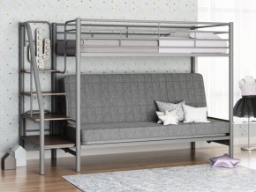 Кровать двухъярусная с диваном "Мадлен-3" (Серый/Серый) в Набережных Челнах - naberezhnye-chelny.ok-mebel.com | фото