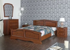 ЕЛЕНА Кровать из массива 1800 (Орех) в Набережных Челнах - naberezhnye-chelny.ok-mebel.com | фото 2