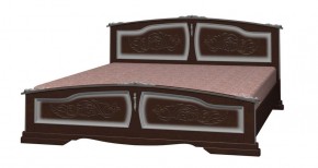 ЕЛЕНА Кровать из массива 1400 (Орех темный) в Набережных Челнах - naberezhnye-chelny.ok-mebel.com | фото