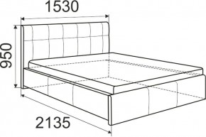 Кровать Изабелла с латами Newtone cacao 1400x2000 в Набережных Челнах - naberezhnye-chelny.ok-mebel.com | фото 5