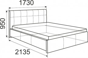 Кровать Изабелла с латами Newtone cacao 1400x2000 в Набережных Челнах - naberezhnye-chelny.ok-mebel.com | фото 6