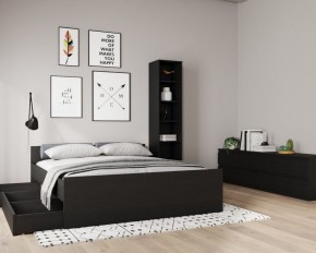 Кровать ОРИОН двухспальная с ортопедическим основанием 180х200, цвет Дуб Венге в Набережных Челнах - naberezhnye-chelny.ok-mebel.com | фото 3