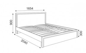 Кровать 1.6 Беатрис М07 Стандарт с ортопедическим основанием (дуб млечный) в Набережных Челнах - naberezhnye-chelny.ok-mebel.com | фото 2