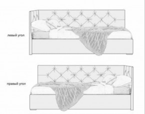 Кровать угловая Лилу интерьерная +основание (90х200) в Набережных Челнах - naberezhnye-chelny.ok-mebel.com | фото 2