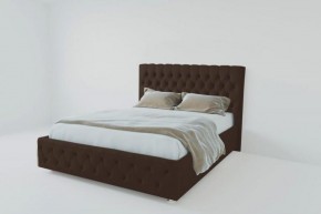 Кровать Версаль 1400 без основания (экокожа коричневый) в Набережных Челнах - naberezhnye-chelny.ok-mebel.com | фото