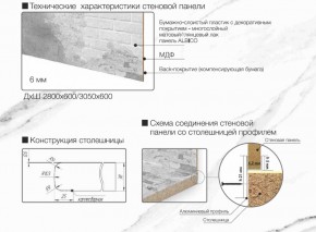 Кухонный фартук со столешницей (А-011) в едином стиле (3050 мм) в Набережных Челнах - naberezhnye-chelny.ok-mebel.com | фото 7