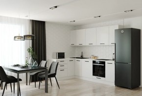 Кухонный гарнитур Белый Глянец 2600*1600 (Стол. 26мм) в Набережных Челнах - naberezhnye-chelny.ok-mebel.com | фото