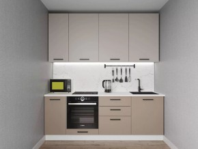 Кухонный гарнитур Каппучино 2200 h950 (Стол. 38мм) в Набережных Челнах - naberezhnye-chelny.ok-mebel.com | фото