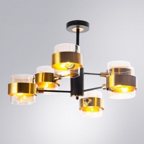 Люстра на штанге Arte Lamp Carlo A8205SP-6BK в Набережных Челнах - naberezhnye-chelny.ok-mebel.com | фото 2