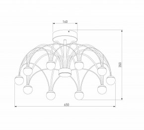 Люстра на штанге Eurosvet Ragno 90035/10 LED черный в Набережных Челнах - naberezhnye-chelny.ok-mebel.com | фото 4