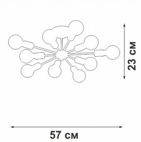 Люстра на штанге Vitaluce V4261 V4261-0/10PL в Набережных Челнах - naberezhnye-chelny.ok-mebel.com | фото 4