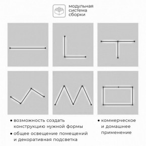 Модульный светильник Imex Thin & Smart IL.0060.5000-1000-BK в Набережных Челнах - naberezhnye-chelny.ok-mebel.com | фото 3