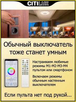 Накладной светильник Citilux Диамант Смарт CL713A30G в Набережных Челнах - naberezhnye-chelny.ok-mebel.com | фото 6