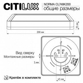 Накладной светильник Citilux Norma CL748K200 в Набережных Челнах - naberezhnye-chelny.ok-mebel.com | фото 11