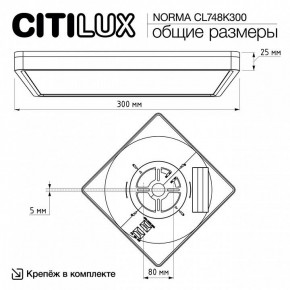 Накладной светильник Citilux Norma CL748K300 в Набережных Челнах - naberezhnye-chelny.ok-mebel.com | фото 7