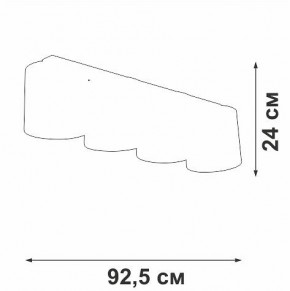 Накладной светильник Vitaluce V2881 V2881-1/4PL в Набережных Челнах - naberezhnye-chelny.ok-mebel.com | фото 3