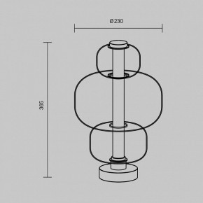 Настольная лампа декоративная Maytoni Atmos MOD364TL-L15B3K в Набережных Челнах - naberezhnye-chelny.ok-mebel.com | фото 5