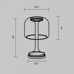 Настольная лампа декоративная Maytoni Spirito MOD286TL-L8G3K в Набережных Челнах - naberezhnye-chelny.ok-mebel.com | фото 4