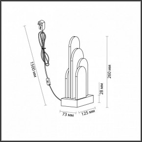 Настольная лампа декоративная Odeon Light Foros 5438/12TL в Набережных Челнах - naberezhnye-chelny.ok-mebel.com | фото 5
