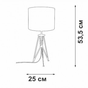 Настольная лампа декоративная Vitaluce V2834 V2834-1/1L в Набережных Челнах - naberezhnye-chelny.ok-mebel.com | фото 2